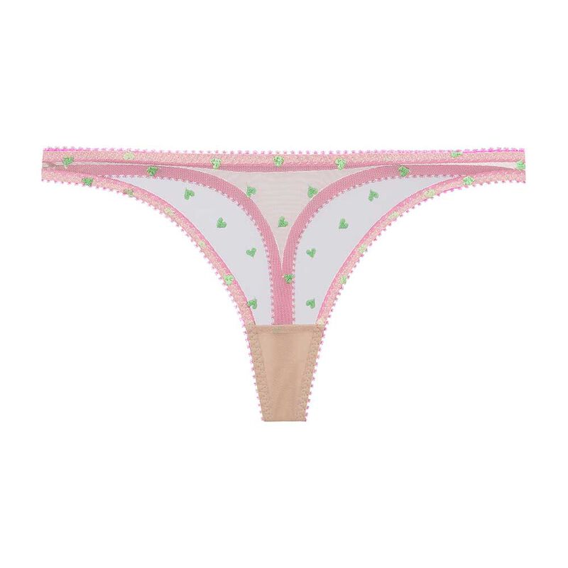 Dora Larsen Bessie Heart Embroidery Thong image number 3
